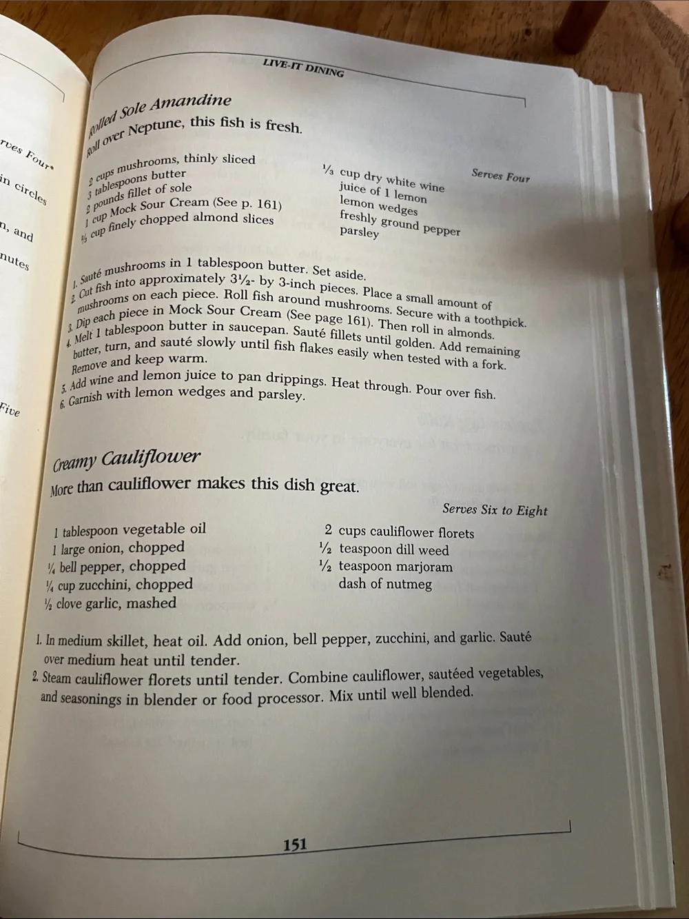 Never-Say-Diet Cookbook - White and Blue Cover